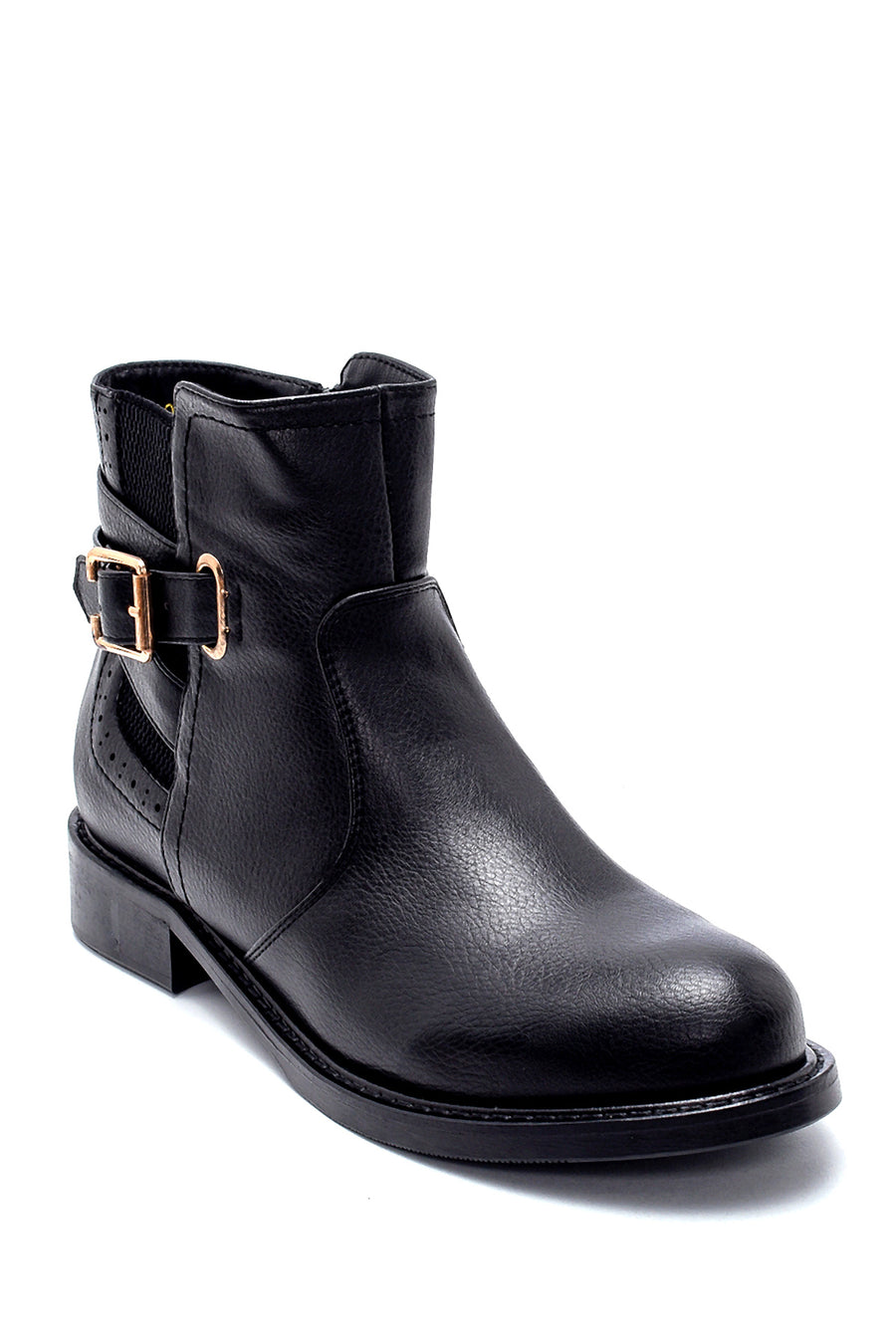 Women's Buckle Detailed Boots