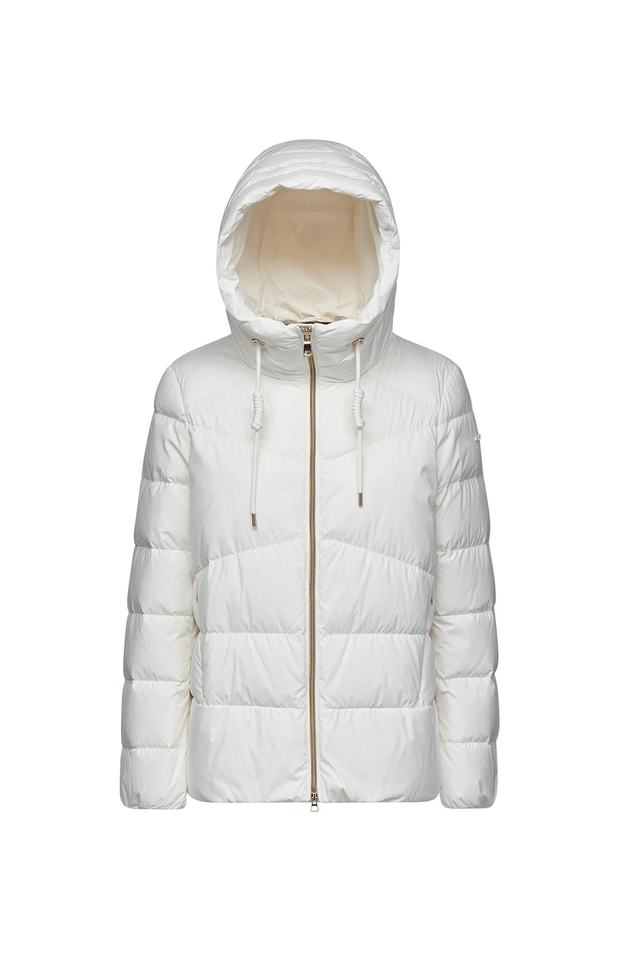Geox Women's White W Dalyla Hooded Jacket