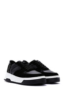 Women's Black Suede Leather Sneaker | Derimod