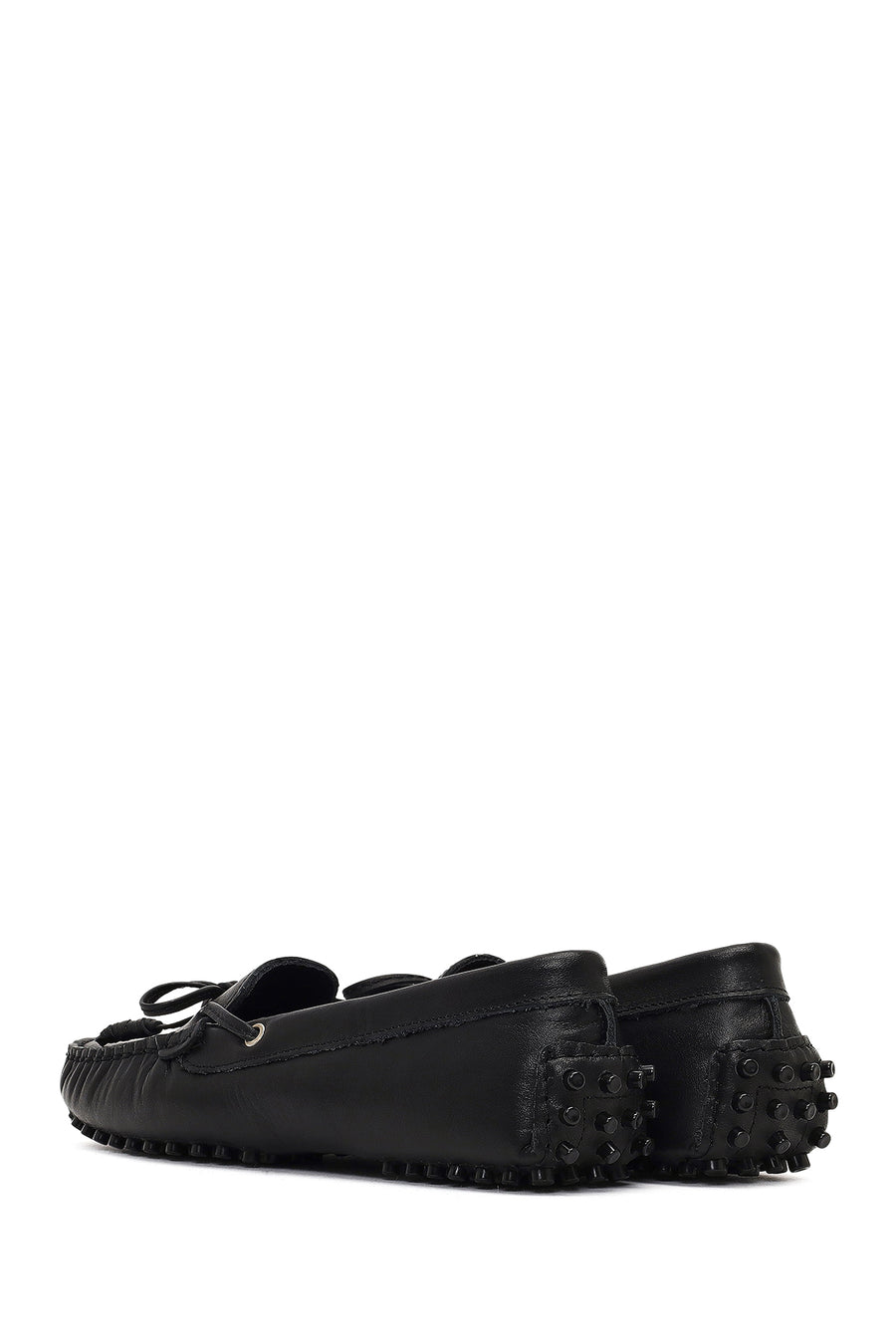 Women's Black Leather Loafer