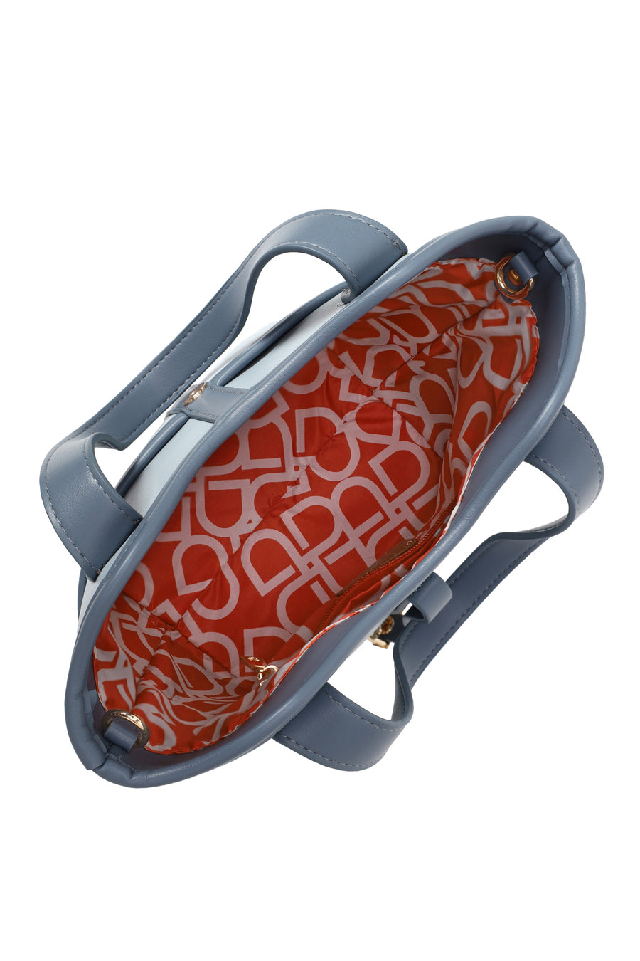 Woman Blue Long-Strap Classic Shoulder Bag