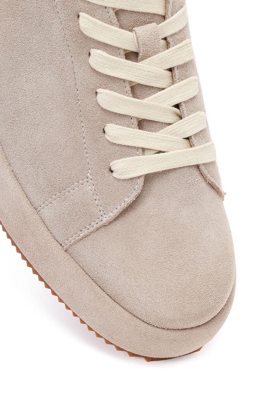 Men's Gray Lace-Up Suede Leather Sneaker