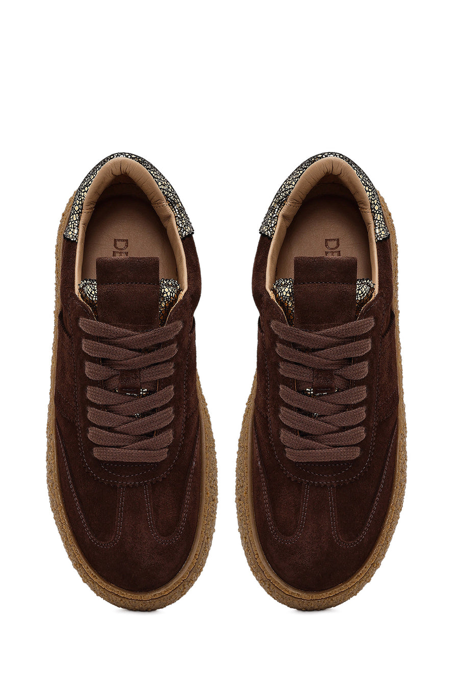 Women's Brown Suede Leather Sneaker