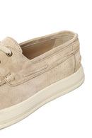 Men's Beige Lace-up Suede Leather Casual Shoes | Derimod