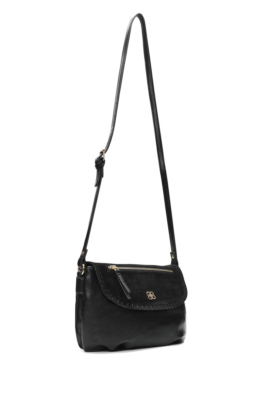 Women's Black Long Strap Crossbody Bag