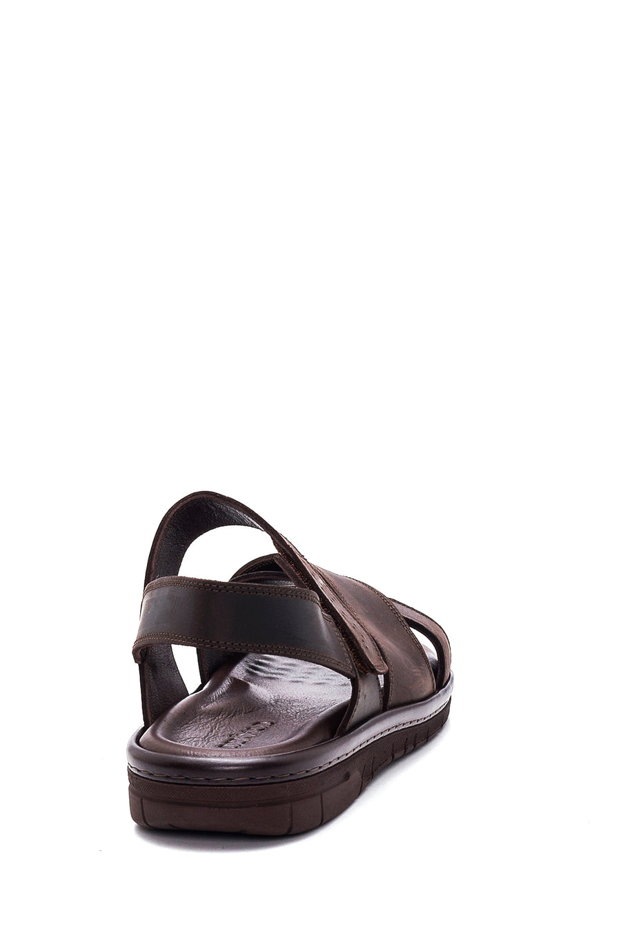 Men's Brown Nubuck Leather Sandals