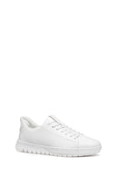 Geox Men White U Flextrıde Plus Lace-up Leather Sneaker | Derimod