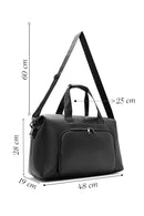 Unisex Black Long-Strap Trip Bag | Derimod