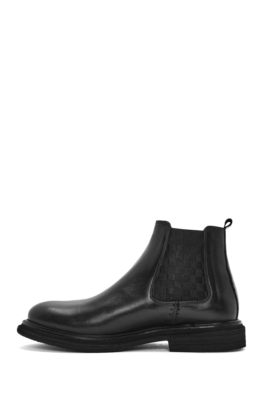 Men's Black Leather Chelsea Boots