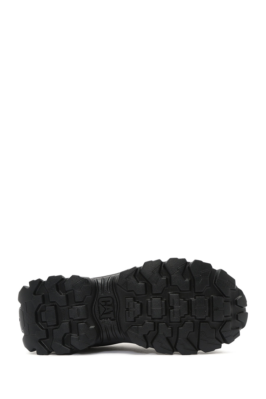 Caterpillar Men's Black Intruder Essential Lace-Up Chunky Sole Leather Sneaker