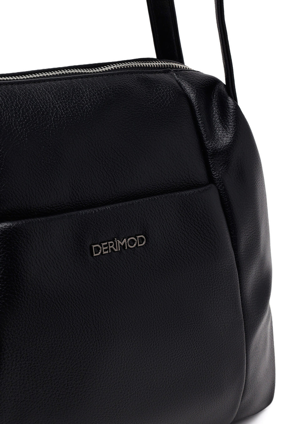 Woman Black Long-Strap Shoulder Bag