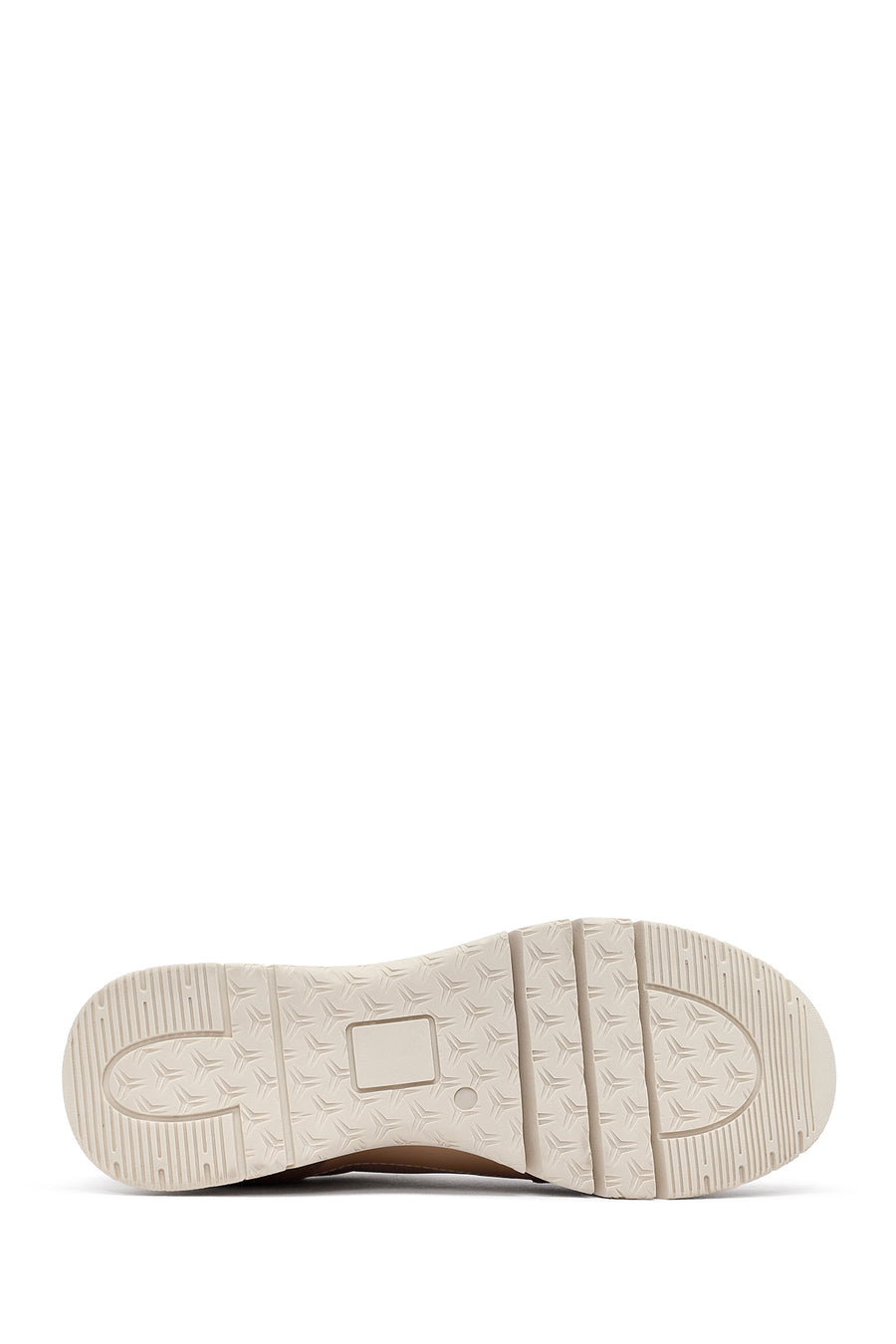 Woman Mink Laced Thick Sole Leather Sneakers