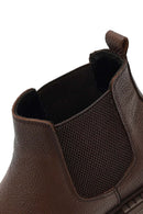 Men's Brown Leather Chelsea Boot | Derimod