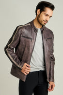 Formula Men's Leather Jacket | Derimod