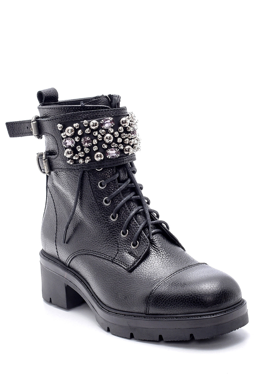 Women's Leather Stone Boots