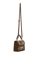 Woman Brown Long Strap Printed Shoulder Bag | Derimod