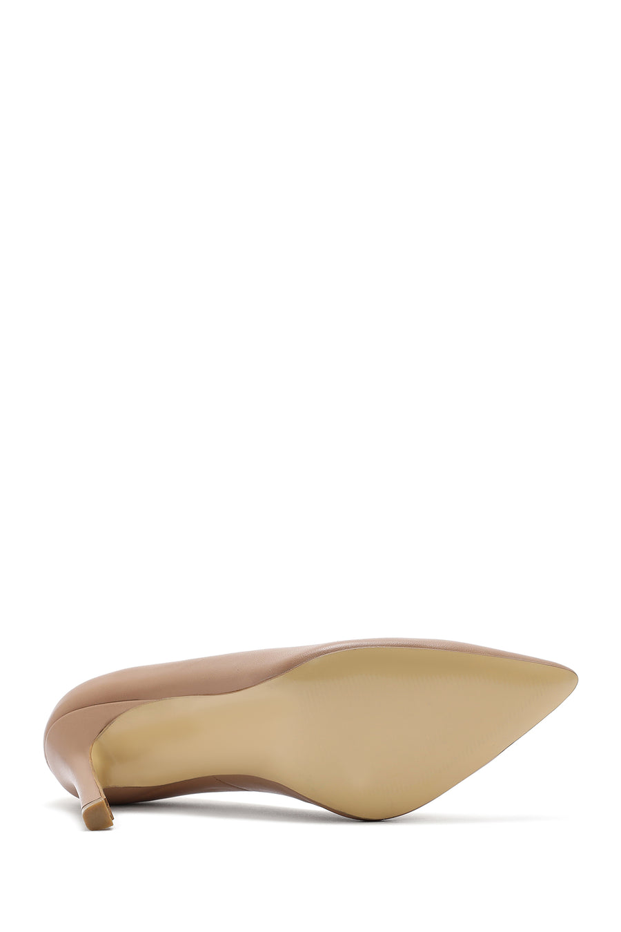 Women's White High Thin Heel Leather Stiletto