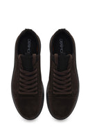 Male Brown Lace-Up Suede Leather Sneaker | Derimod