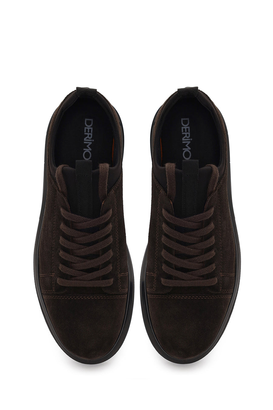 Male Brown Lace-Up Suede Leather Sneaker