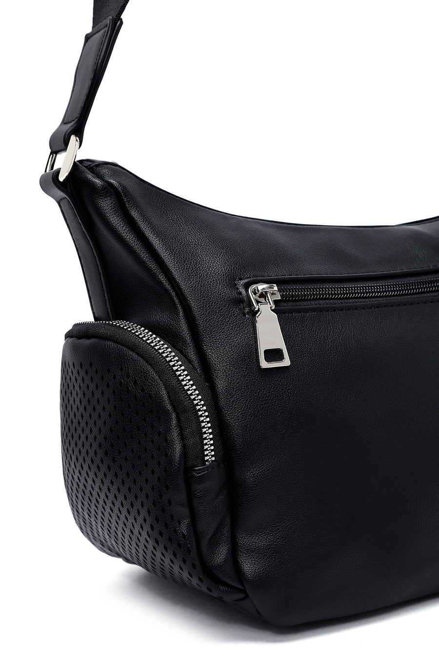 Women's Black Long Strap Crossbody Bag