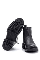 Men's Zippered Leather Boots | Derimod