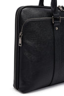Men's Black Leather Briefcase | Derimod
