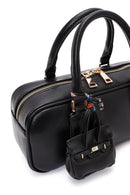 Women's Black Long Strap Handbag with Accessory Detail | Derimod