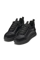 Geox Kadın Siyah Spherica Actif X2 Abx Bağcıklı Waterproof Sneaker | Derimod