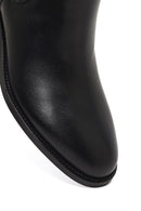 Woman Black Leather Chelsea Boots | Derimod