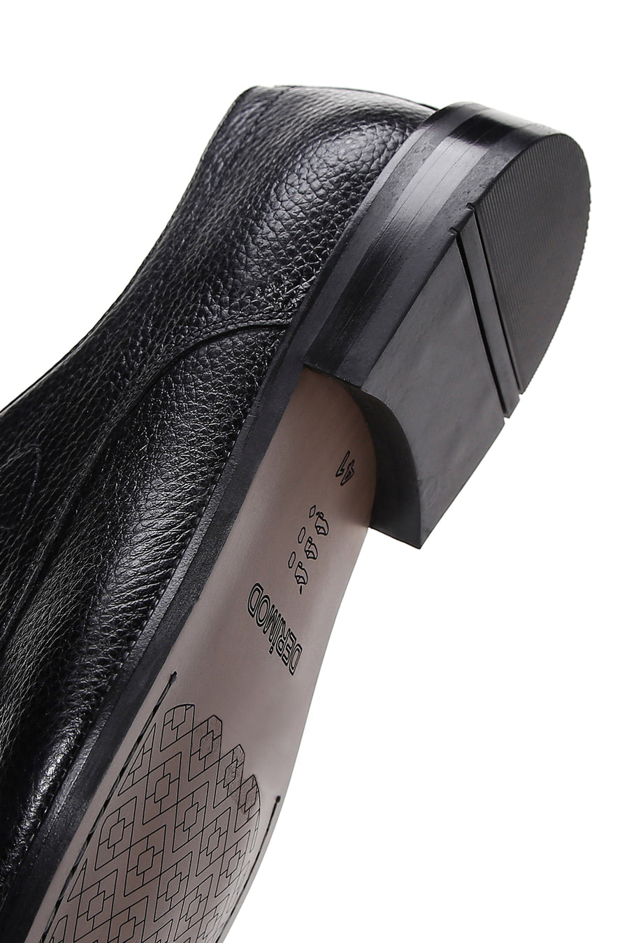 Men's Black Laced Leather Classic Shoes