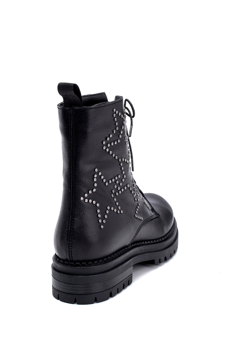 Women's Leather Star Detailed Boots