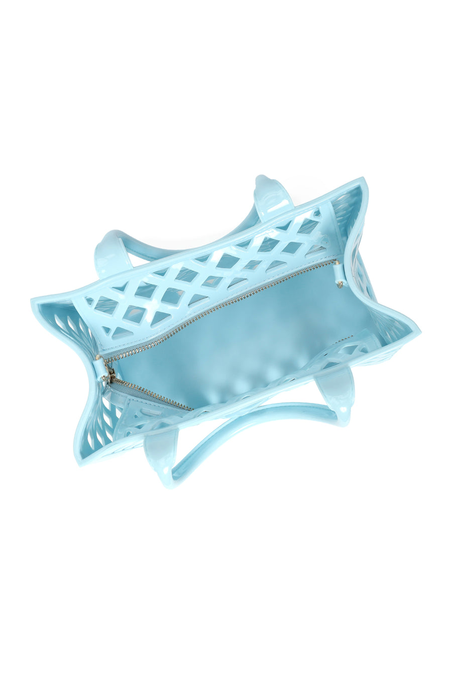Women's Blue Long Strap Jelly Handbag