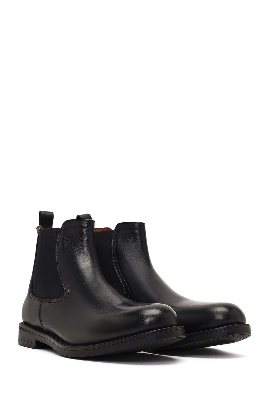 Men's Black Leather Chelsea Boot