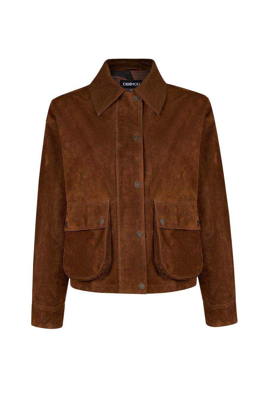 Paris Woman Brown Oversize Suede Jacket