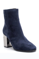 Women's Heeled Suede Leather Boots | Derimod