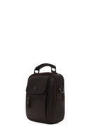 Male Brown Leather Handbag | Derimod