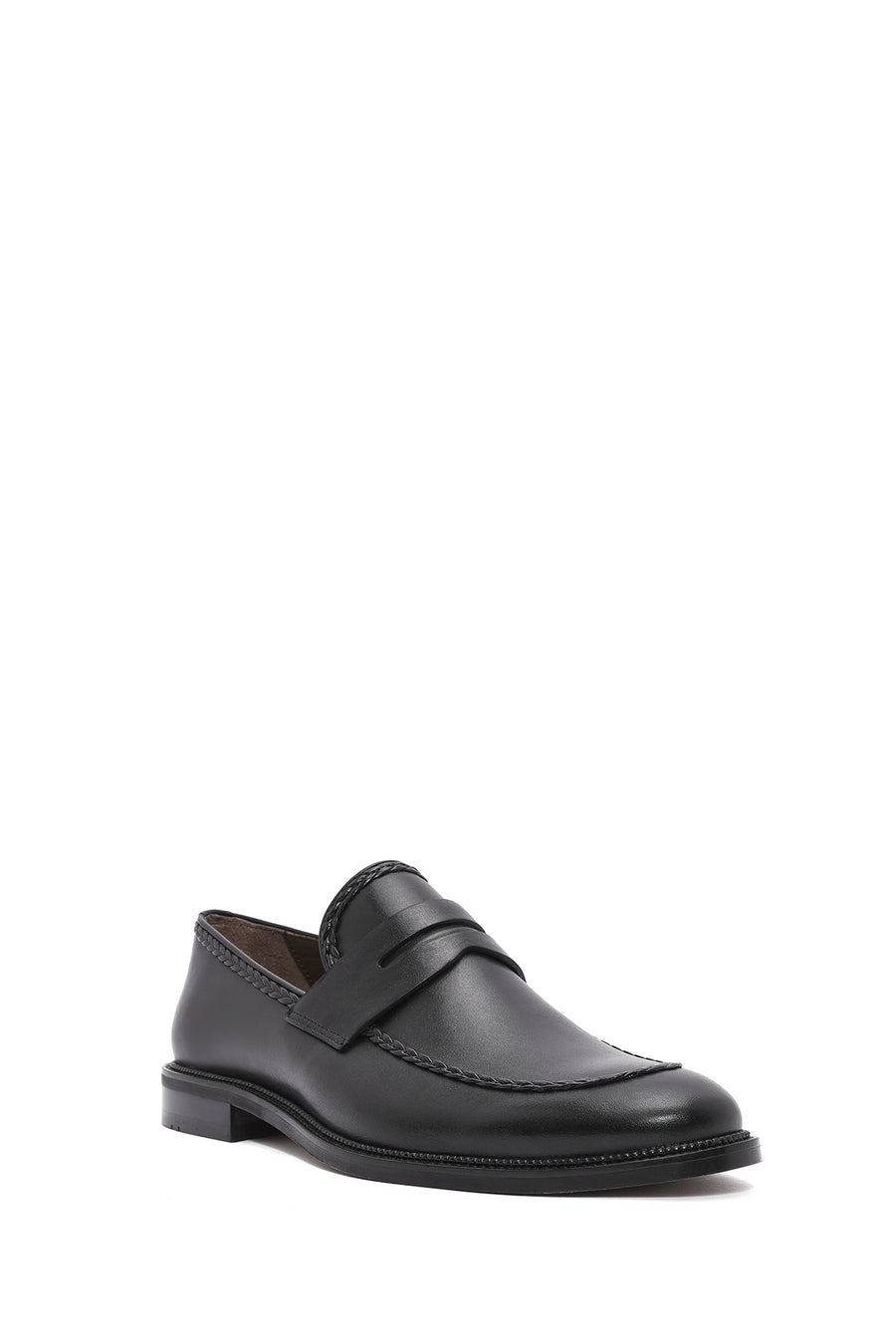 Erkek Siyah Deri Klasik Loafer