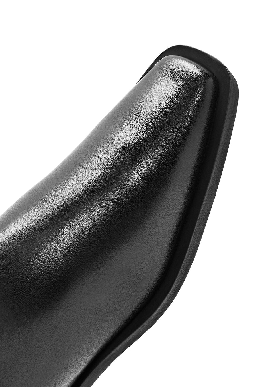 Women's Black Zippered Leather Boots