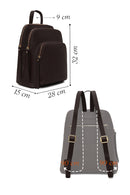 Woman Brown Leather Backpack | Derimod