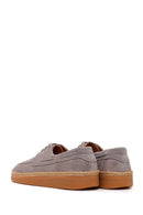 Male Gray Lace-Up Suede Casual Shoes | Derimod
