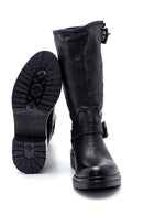 Women's Leather Buckle Boots | Derimod