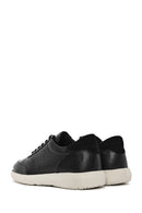 Erkek Siyah Bağcıklı Deri Casual Sneaker | Derimod