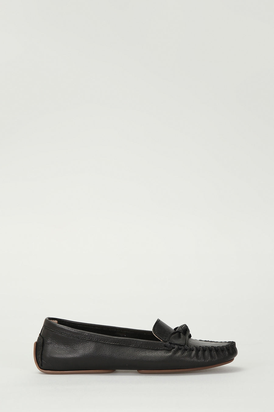 Black Women's Leather Loafer