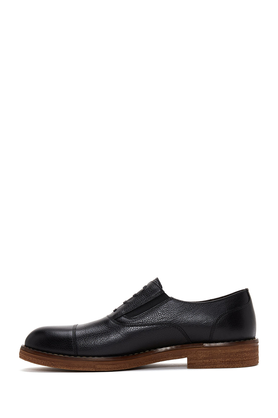 Men's Black Lace-up Leather Casual Shoes