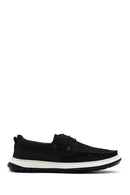Men's Black Lace-Up Nubuck Leather Casual Shoes | Derimod