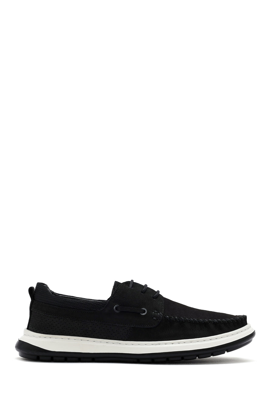 Men's Black Lace-Up Nubuck Leather Casual Shoes 25SFD6810V3 | Derimod