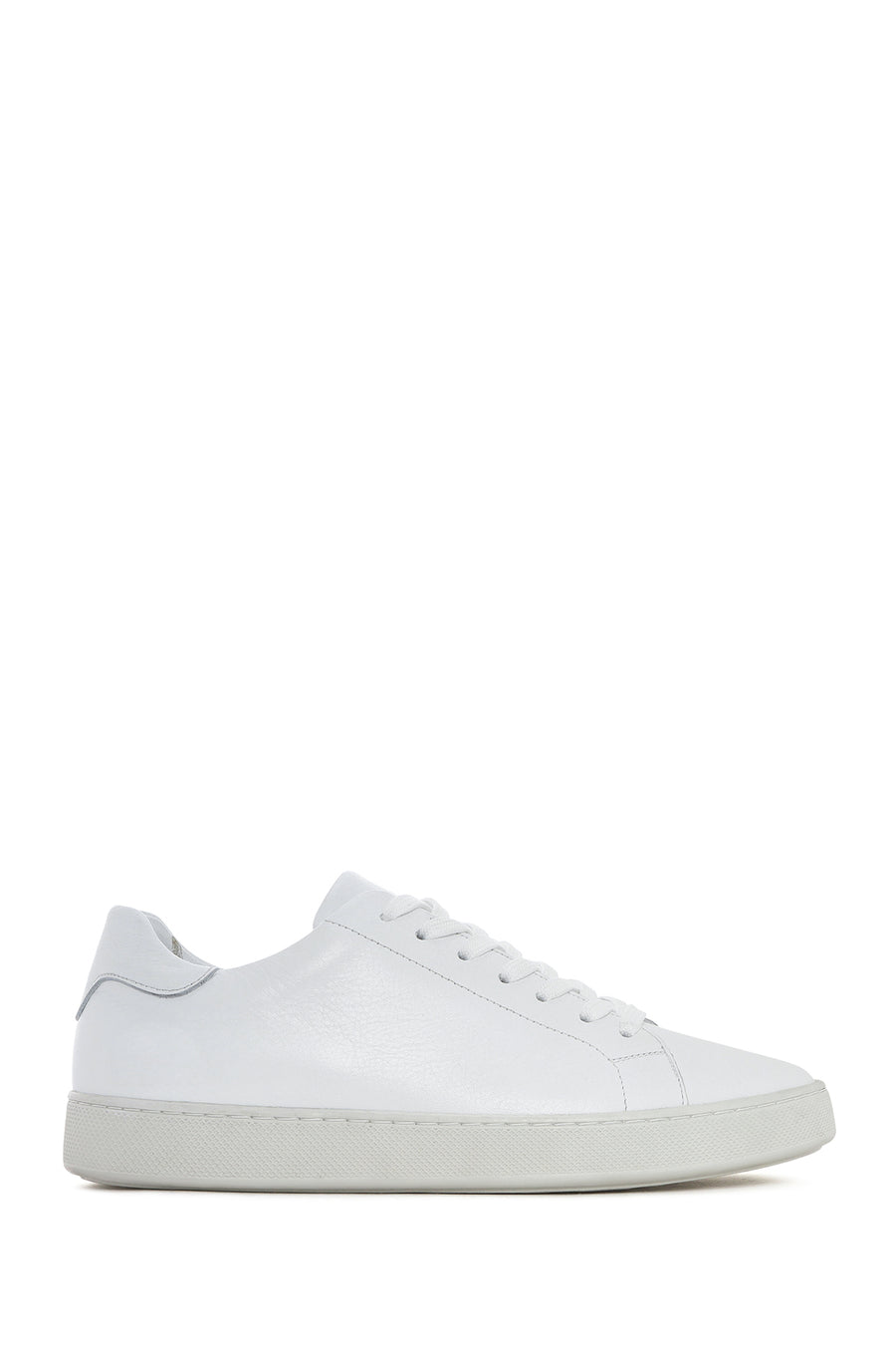 Erkek Beyaz Bağcıklı Deri Sneaker 25SFD640118 | Derimod