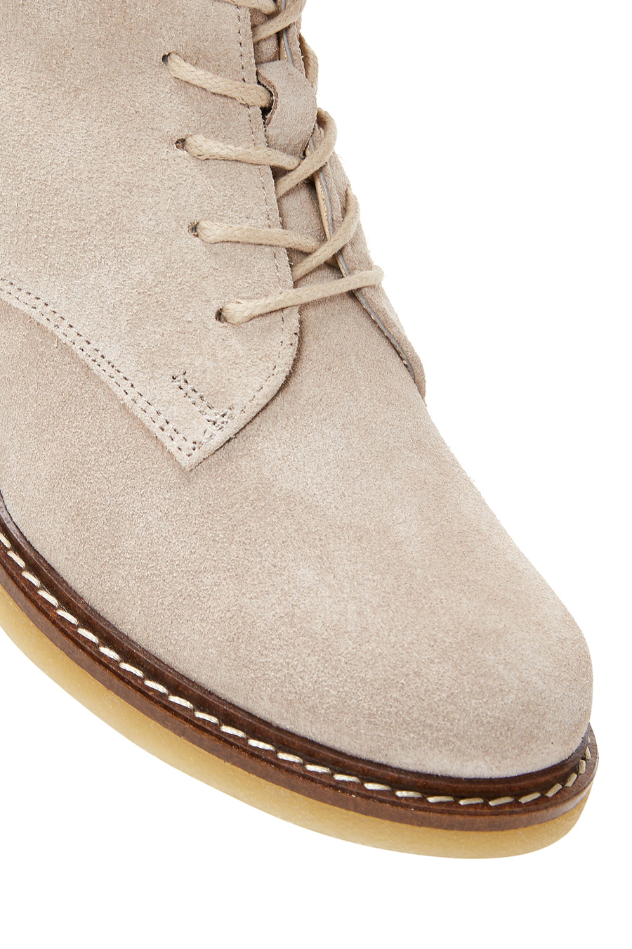 Women's Beige Suede Leather Boots