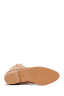 Woman Taba Suet Leather Cowboy Boots | Derimod