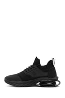 Erkek Siyah Bağcıklı Kumaş Sneaker | Derimod